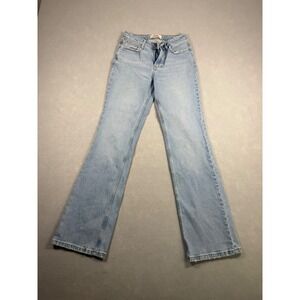 Wrangler High Rise Bold Boot Jeans Light Wash Denim Blue 0x32 112327629